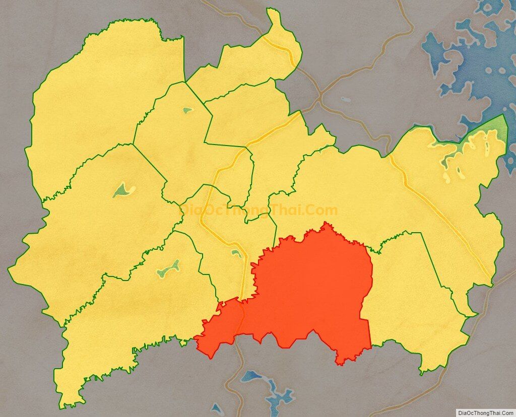 Bản đồ vị trí và địa giới hành chính Xã Phú Riềng, huyện Phú Riềng