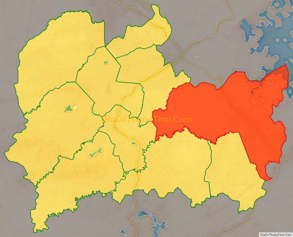 Bản đồ vị trí và địa giới hành chính Xã Phước Tân, huyện Phú Riềng
