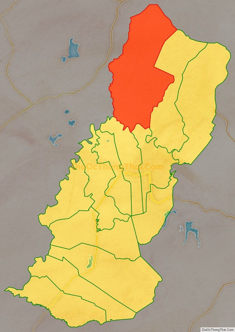 Bản đồ vị trí và địa giới hành chính Xã Đa Kai, huyện Đức Linh