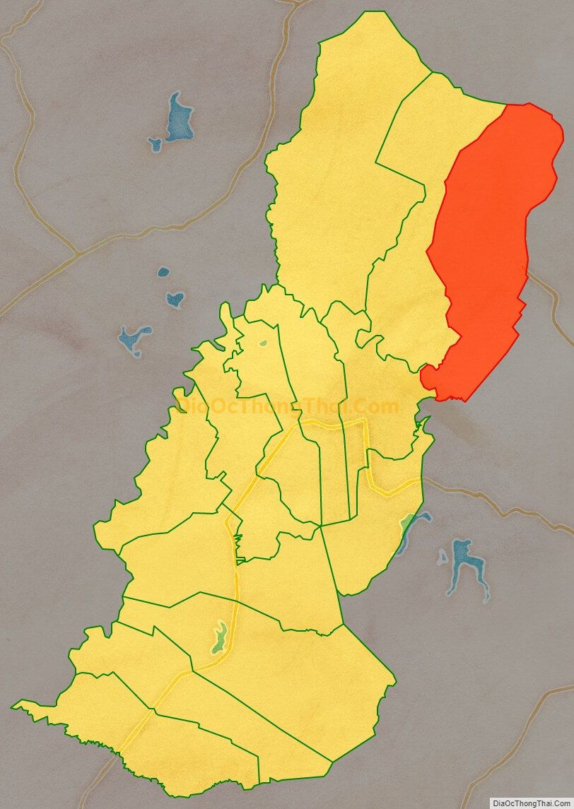 Bản đồ vị trí và địa giới hành chính Xã Mê Pu, huyện Đức Linh