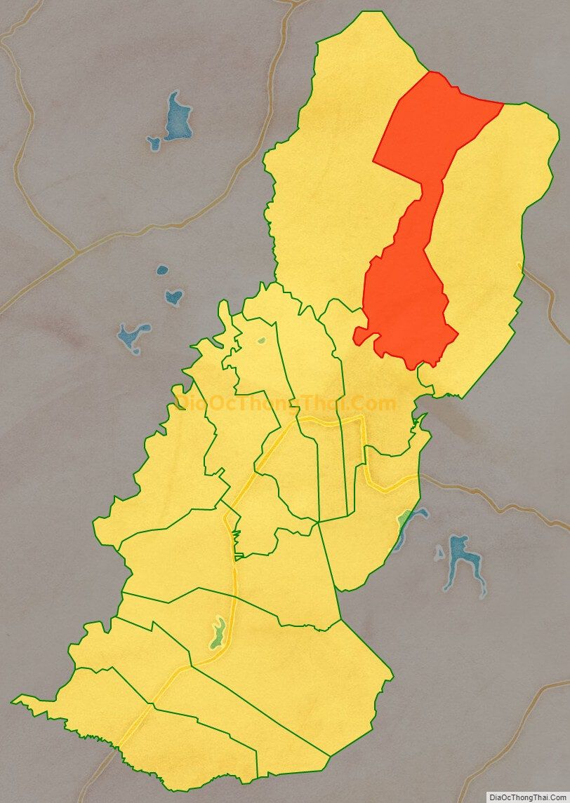 Bản đồ vị trí và địa giới hành chính Xã Sùng Nhơn, huyện Đức Linh