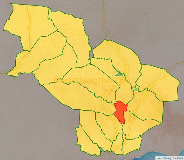 Bản đồ vị trí và địa giới hành chính Thị trấn Ma Lâm, huyện Hàm Thuận Bắc
