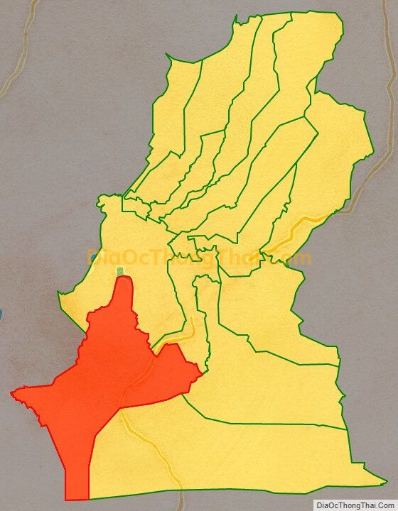 Bản đồ vị trí và địa giới hành chính Xã Gia Huynh, huyện Tánh Linh