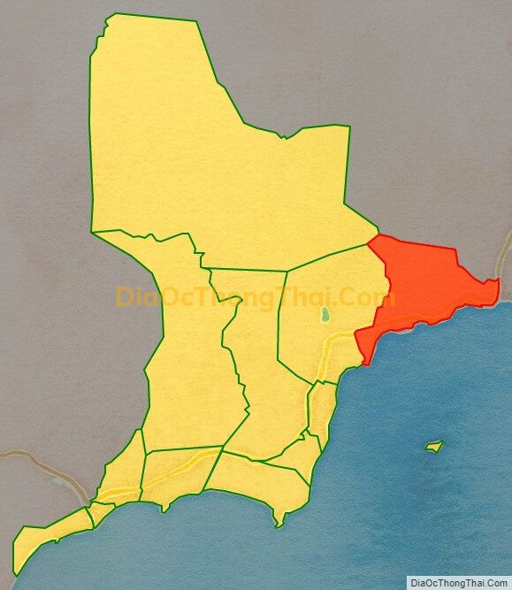 Bản đồ vị trí và địa giới hành chính Xã Vĩnh Tân, huyện Tuy Phong