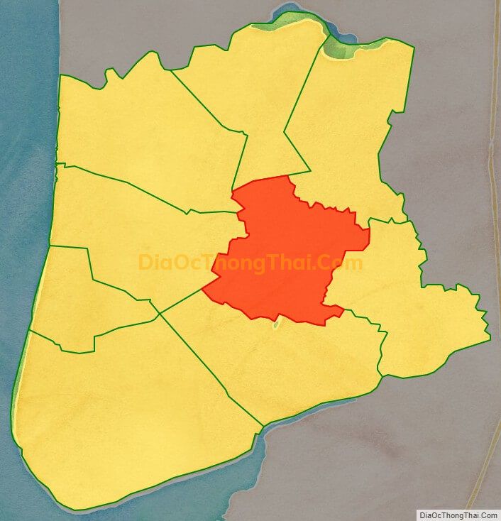 Bản đồ vị trí và địa giới hành chính Xã Tân Hưng Tây, huyện Phú Tân