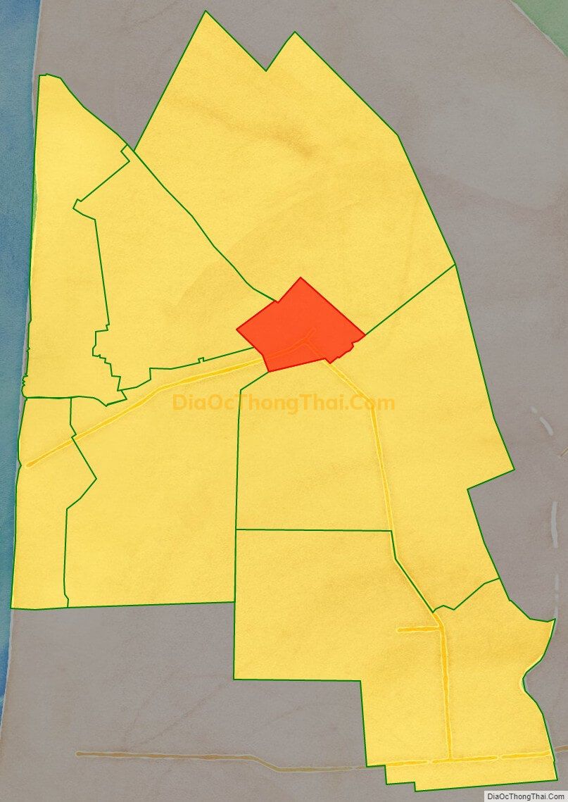 Bản đồ vị trí và địa giới hành chính Thị trấn U Minh, huyện U Minh