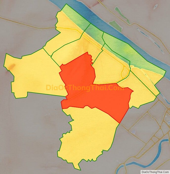 Bản đồ vị trí và địa giới hành chính Phường Long Hòa, quận Bình Thủy