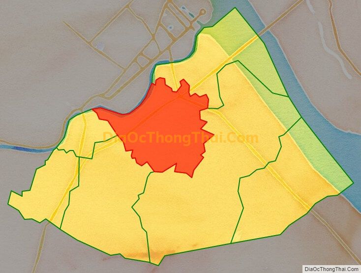 Bản đồ vị trí và địa giới hành chính Phường Hưng Thạnh, quận Cái Răng