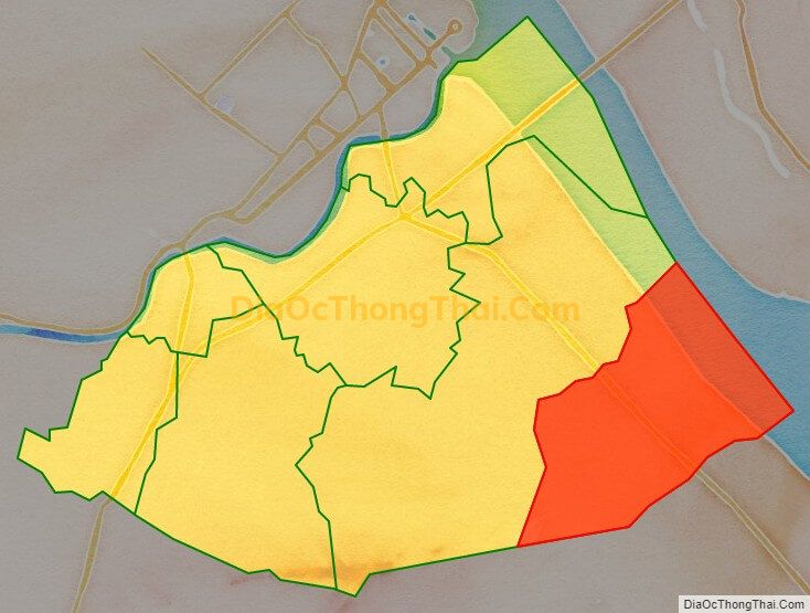 Bản đồ vị trí và địa giới hành chính Phường Tân Phú, quận Cái Răng