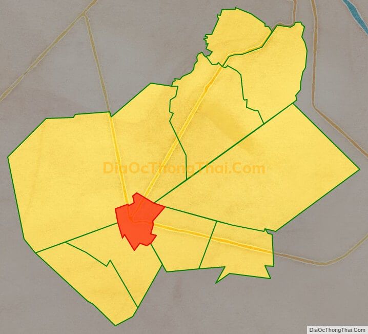 Bản đồ vị trí và địa giới hành chính Thị trấn Cờ Đỏ, huyện Cờ Đỏ