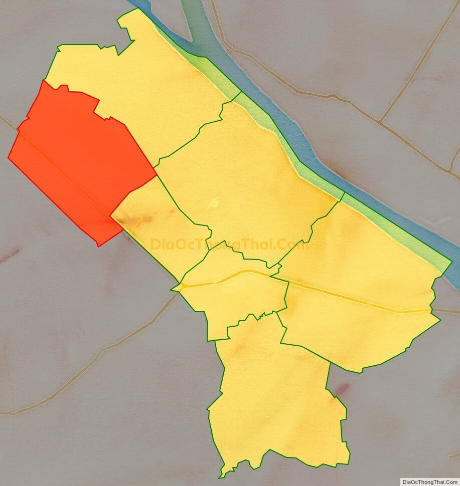 Bản đồ vị trí và địa giới hành chính Phường Long Hưng, quận Ô Môn