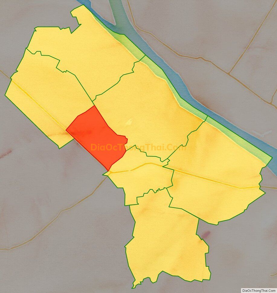 Bản đồ vị trí và địa giới hành chính Phường Thới Hòa, quận Ô Môn