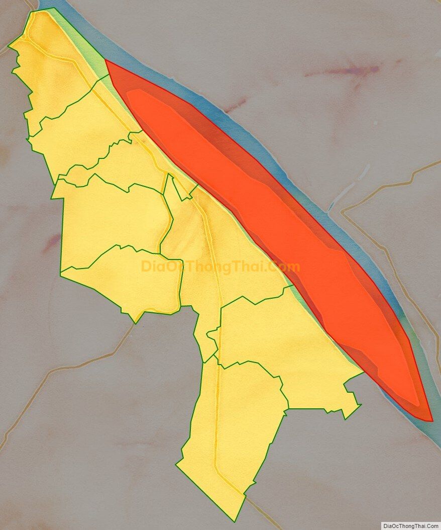Bản đồ vị trí và địa giới hành chính Phường Tân Lộc, quận Thốt Nốt
