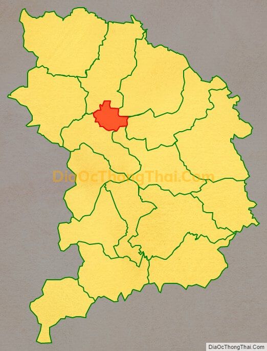 Bản đồ vị trí và địa giới hành chính Thị trấn Bảo Lạc, huyện Bảo Lạc