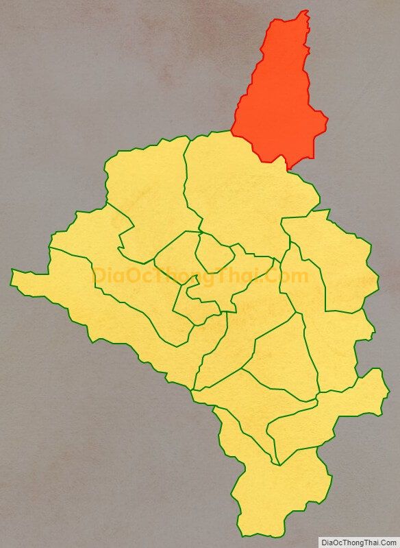 Bản đồ vị trí và địa giới hành chính Xã Đức Hạnh, huyện Bảo Lâm