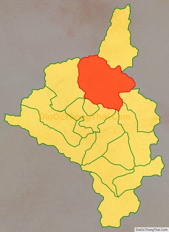 Bản đồ vị trí và địa giới hành chính Xã Lý Bôn, huyện Bảo Lâm