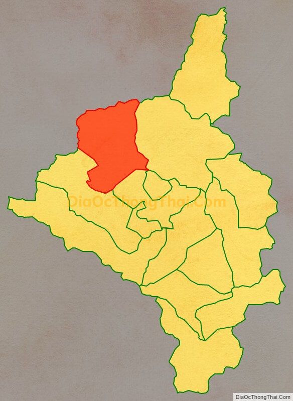 Bản đồ vị trí và địa giới hành chính Xã Nam Cao, huyện Bảo Lâm