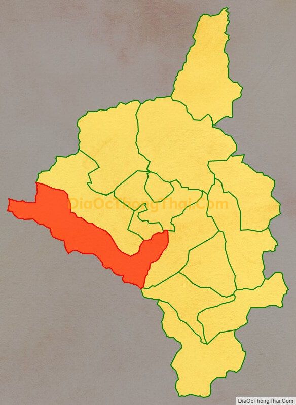 Bản đồ vị trí và địa giới hành chính Xã Quảng Lâm, huyện Bảo Lâm