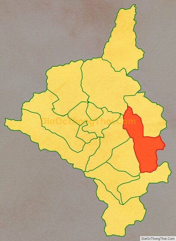 Bản đồ vị trí và địa giới hành chính Xã Vĩnh Phong, huyện Bảo Lâm