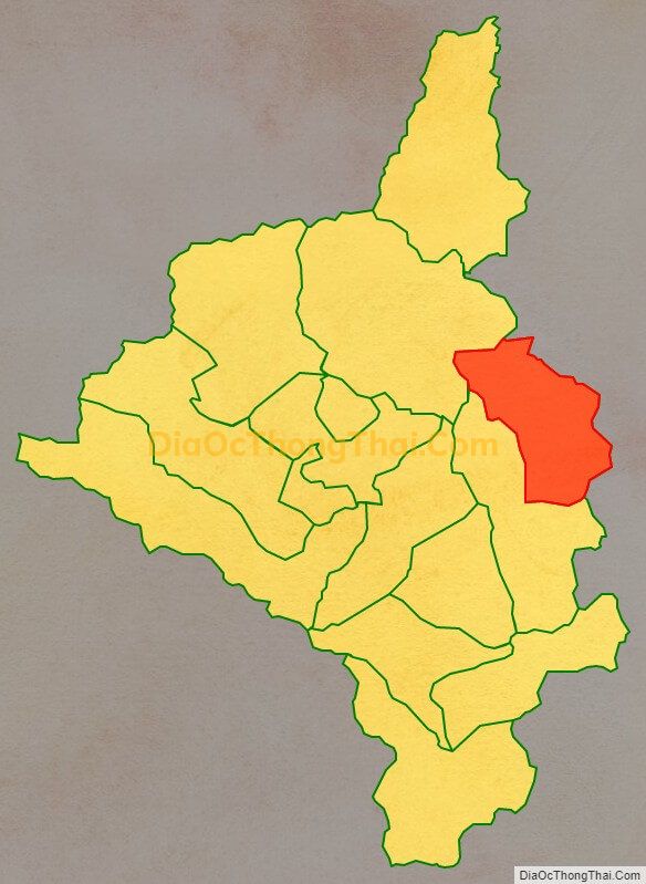 Bản đồ vị trí và địa giới hành chính Xã Vĩnh Quang, huyện Bảo Lâm
