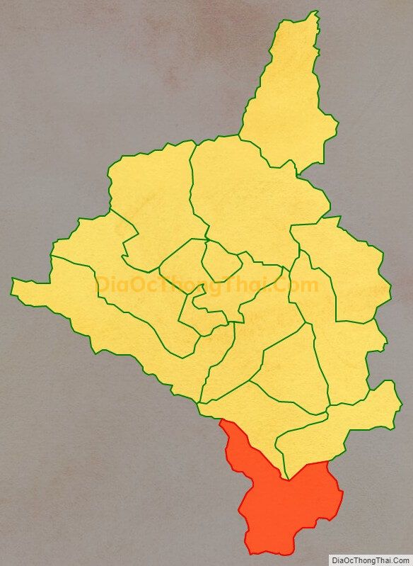 Bản đồ vị trí và địa giới hành chính Xã Yên Thổ, huyện Bảo Lâm