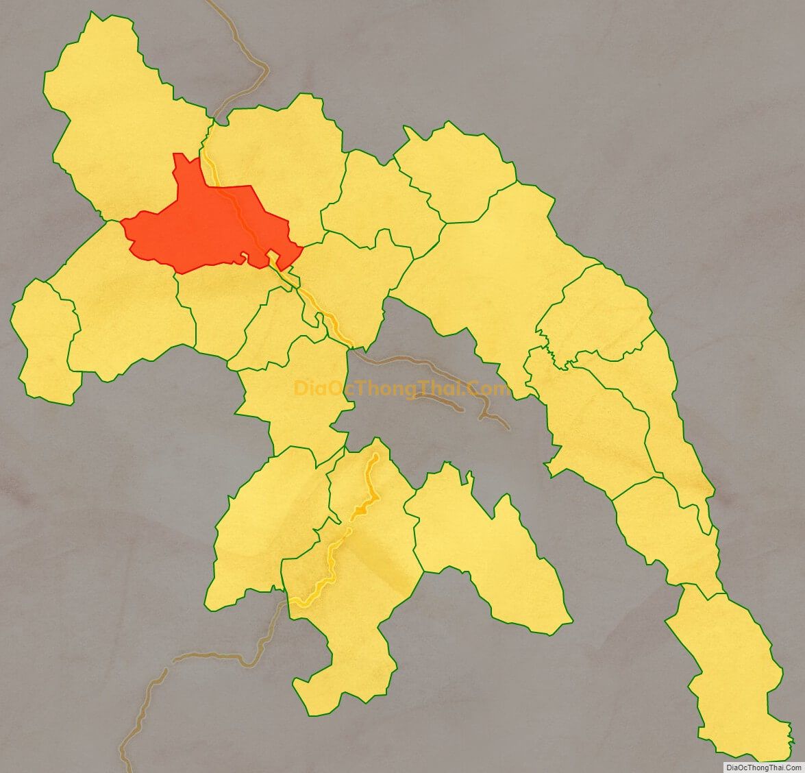 Bản đồ vị trí và địa giới hành chính Xã Đức Long, huyện Hòa An