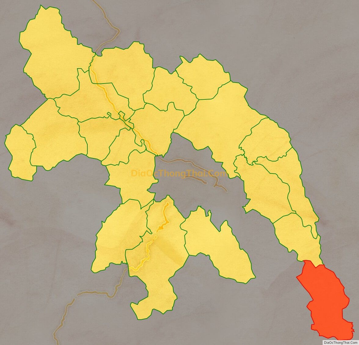 Bản đồ vị trí và địa giới hành chính Xã Hồng Nam, huyện Hòa An