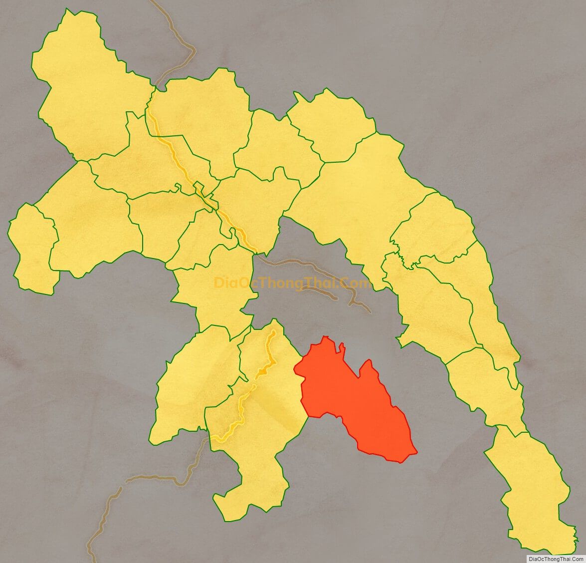 Bản đồ vị trí và địa giới hành chính Xã Lê Chung, huyện Hòa An
