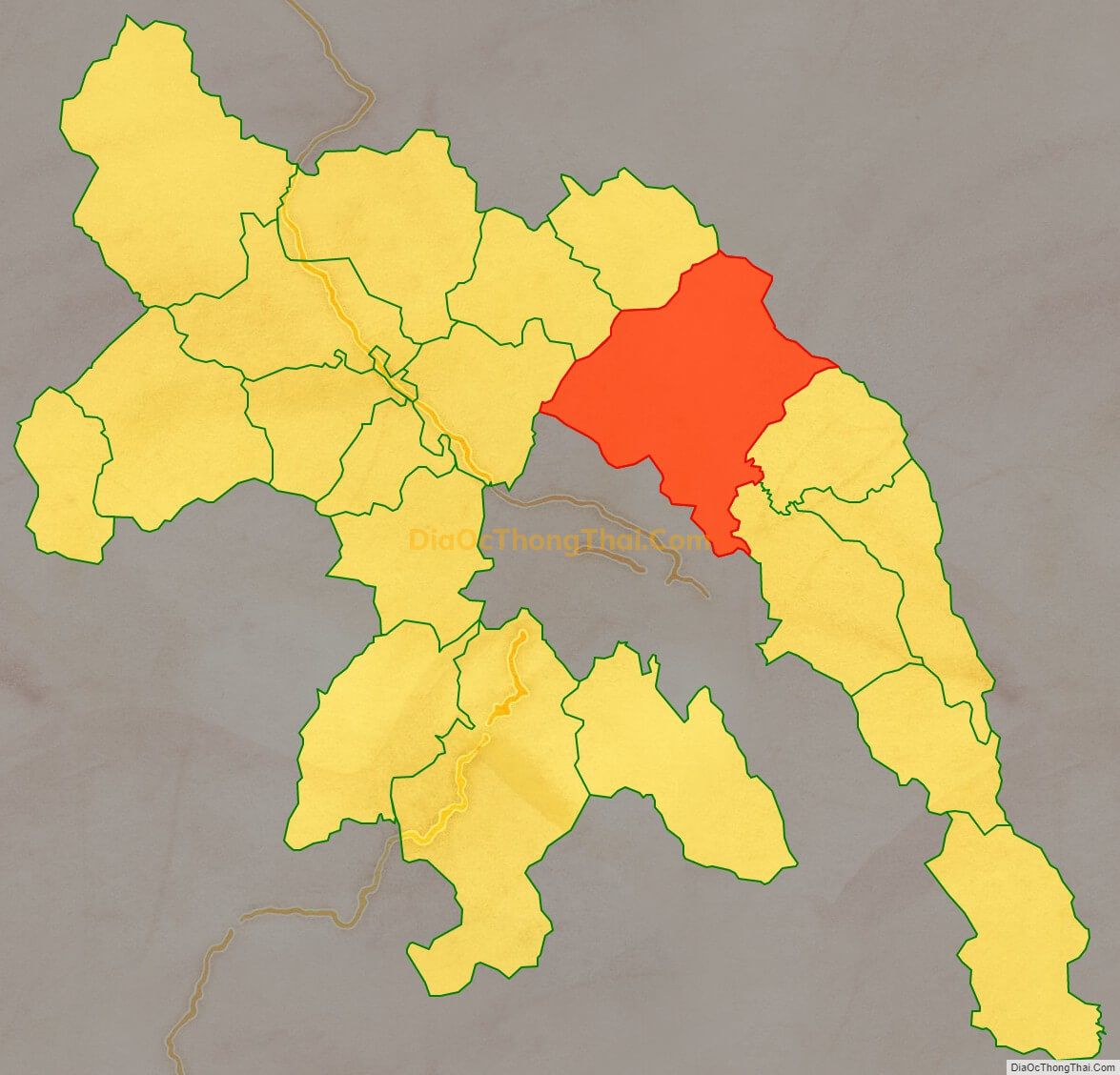 Bản đồ vị trí và địa giới hành chính Xã Ngũ Lão, huyện Hòa An