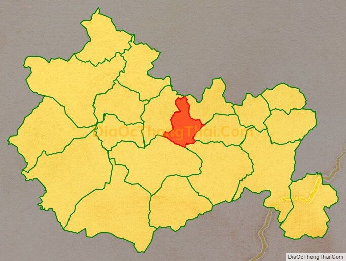 Bản đồ vị trí và địa giới hành chính Thị trấn Nguyên Bình, huyện Nguyên Bình
