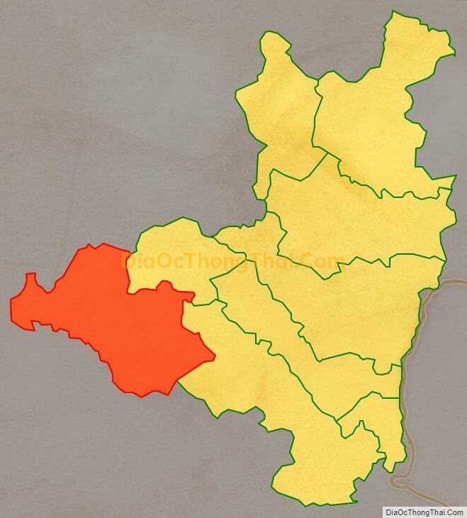Bản đồ vị trí và địa giới hành chính Xã Tiên Thành, huyện Quảng Hòa