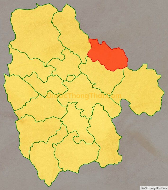 Bản đồ vị trí và địa giới hành chính Xã Bình Lăng (cũ), huyện Quảng Uyên