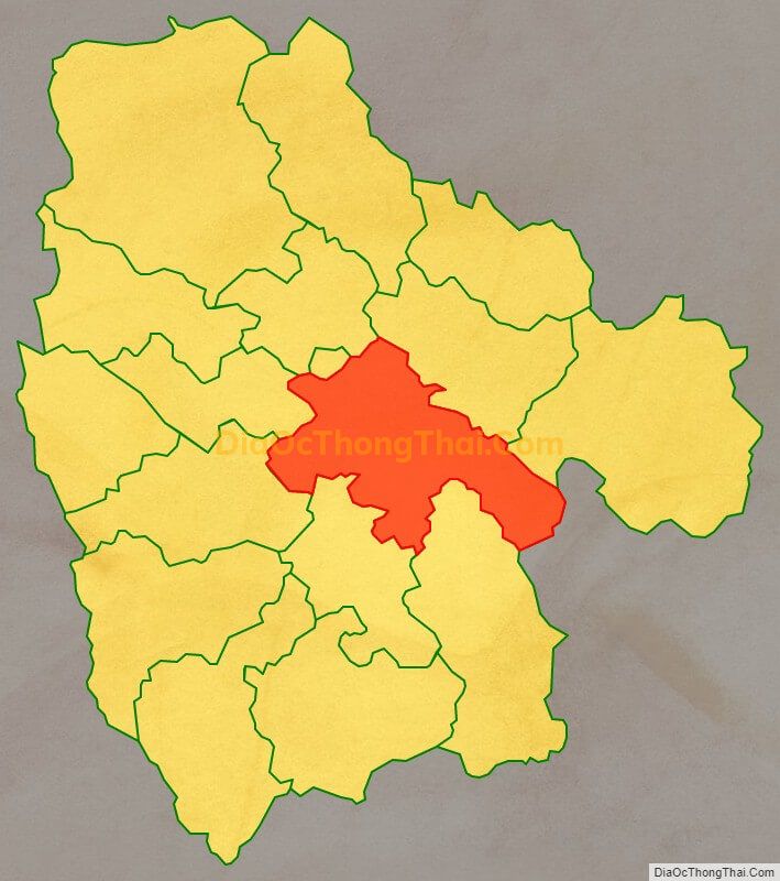 Bản đồ vị trí và địa giới hành chính Xã Chí Thảo, huyện Quảng Hòa