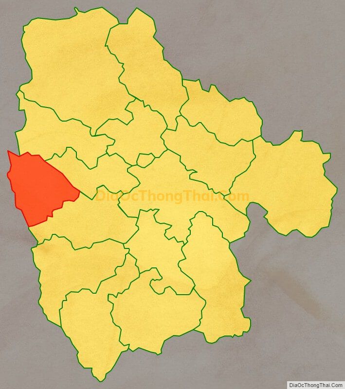Bản đồ vị trí và địa giới hành chính Xã Đoài Khôn (cũ), huyện Quảng Uyên