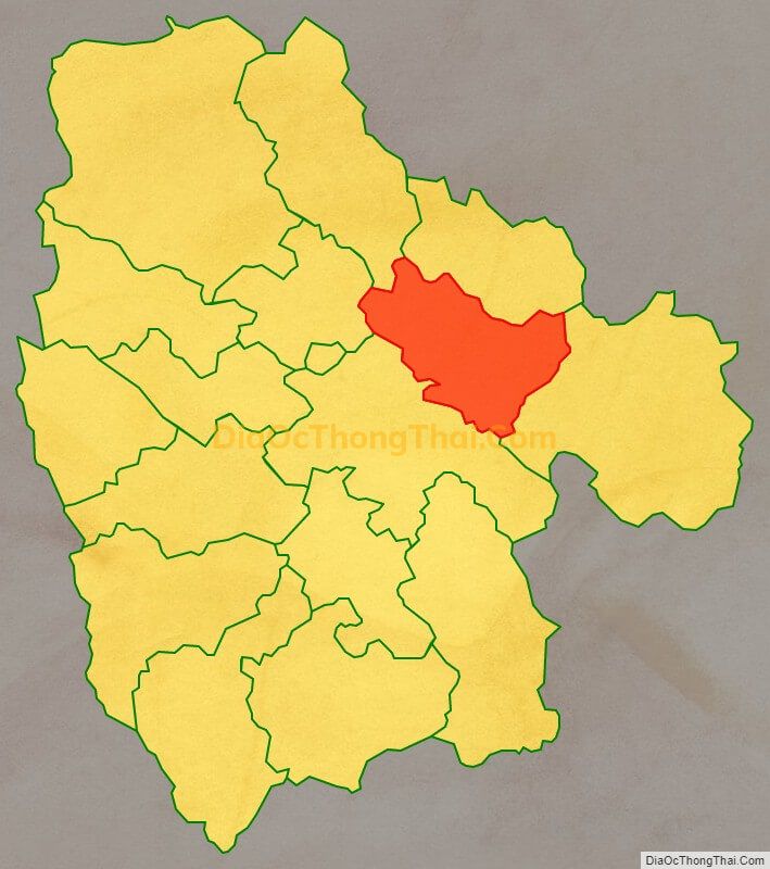 Bản đồ vị trí và địa giới hành chính Xã Độc Lập, huyện Quảng Hòa