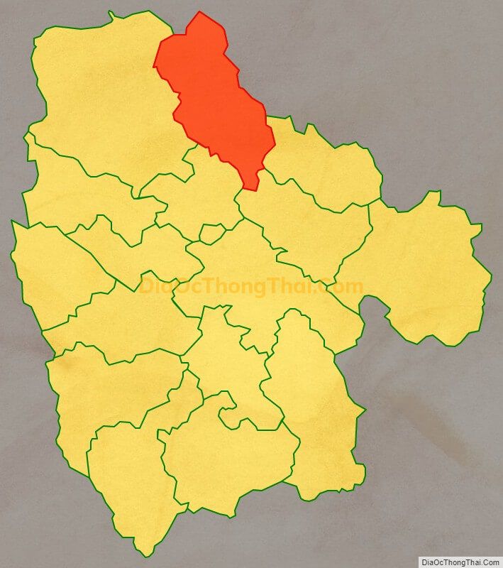 Bản đồ vị trí và địa giới hành chính Xã Quảng Hưng, huyện Quảng Hòa