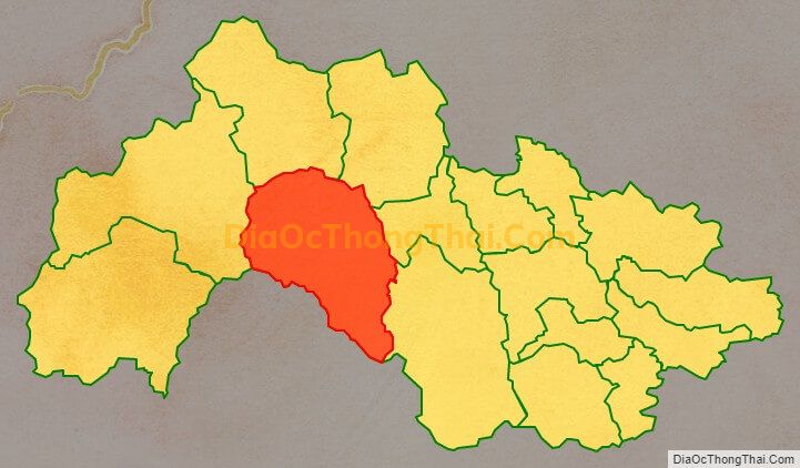 Bản đồ vị trí và địa giới hành chính Xã Đức Thông, huyện Thạch An
