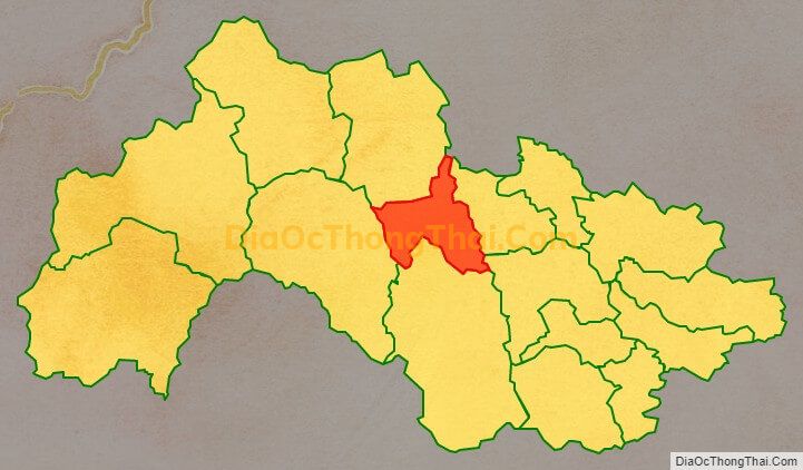 Bản đồ vị trí và địa giới hành chính Xã Thái Cường, huyện Thạch An