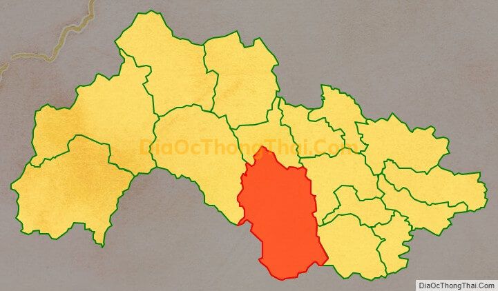 Bản đồ vị trí và địa giới hành chính Xã Trọng Con, huyện Thạch An