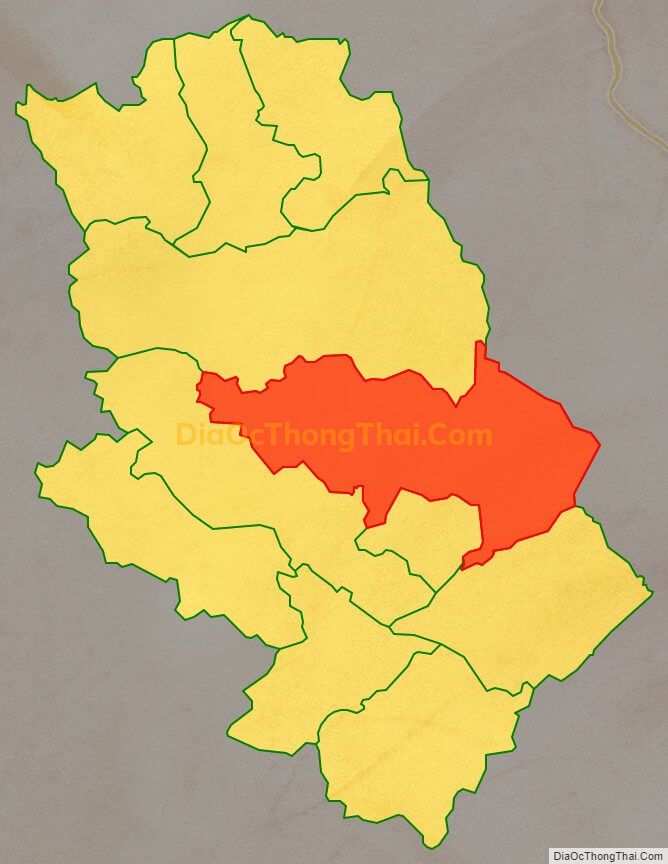 Bản đồ vị trí và địa giới hành chính Xã Đa Thông (cũ), huyện Thông Nông