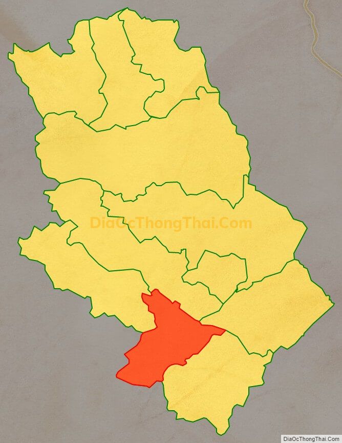 Bản đồ vị trí và địa giới hành chính Xã Thanh Long (cũ), huyện Thông Nông