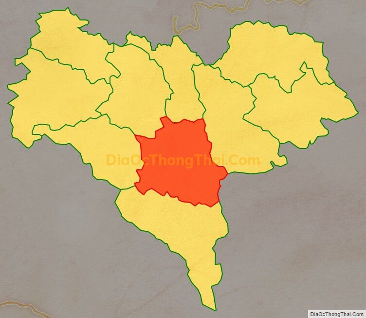 Bản đồ vị trí và địa giới hành chính Xã Cao Chương, huyện Trùng Khánh