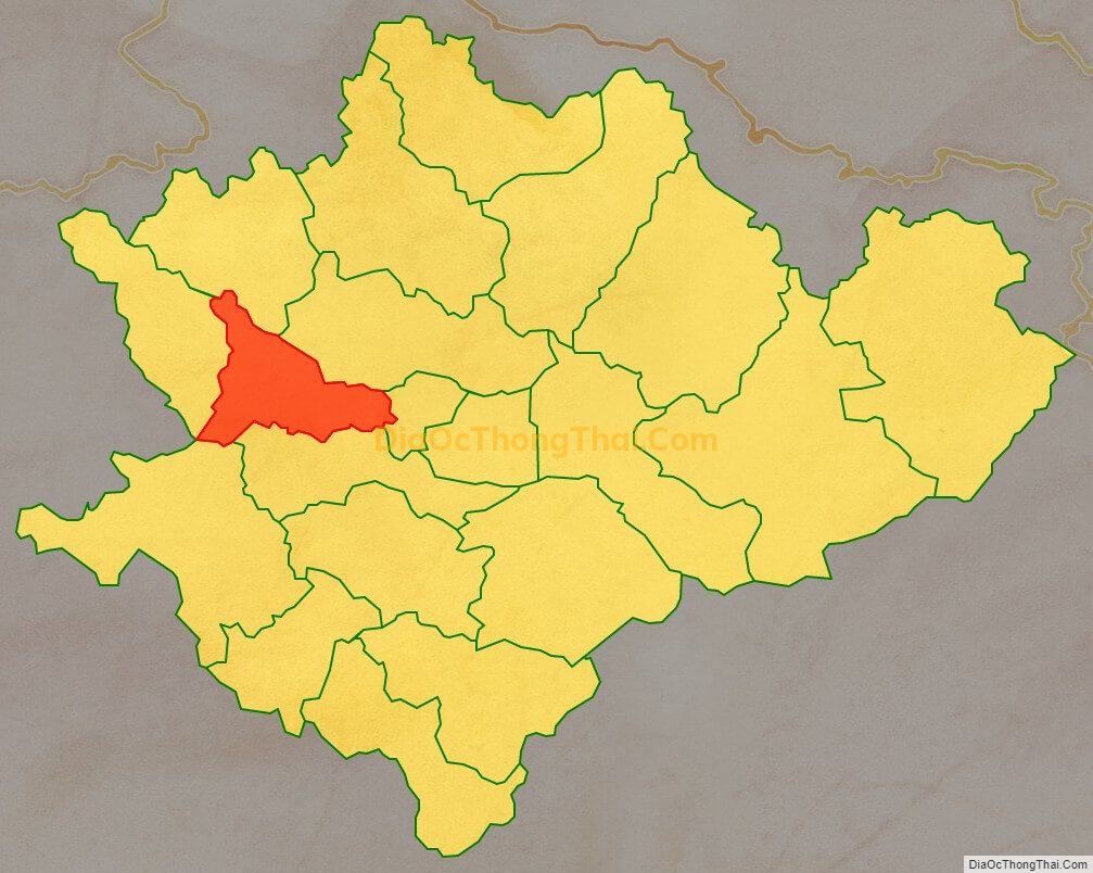 Bản đồ vị trí và địa giới hành chính Xã Lăng Hiếu, huyện Trùng Khánh