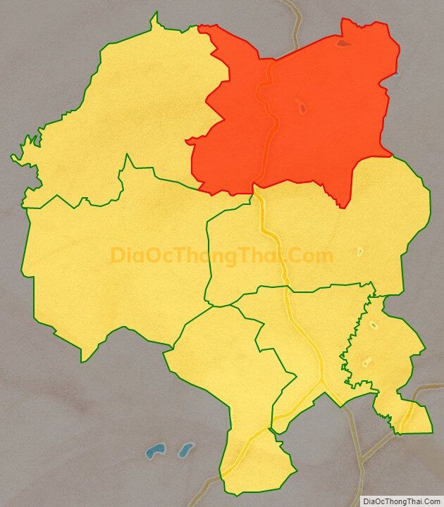 Bản đồ vị trí và địa giới hành chính Xã Cư Né, huyện Krông Búk