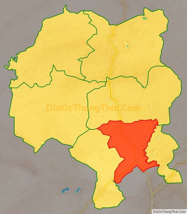 Bản đồ vị trí và địa giới hành chính Xã Pơng Drang, huyện Krông Búk