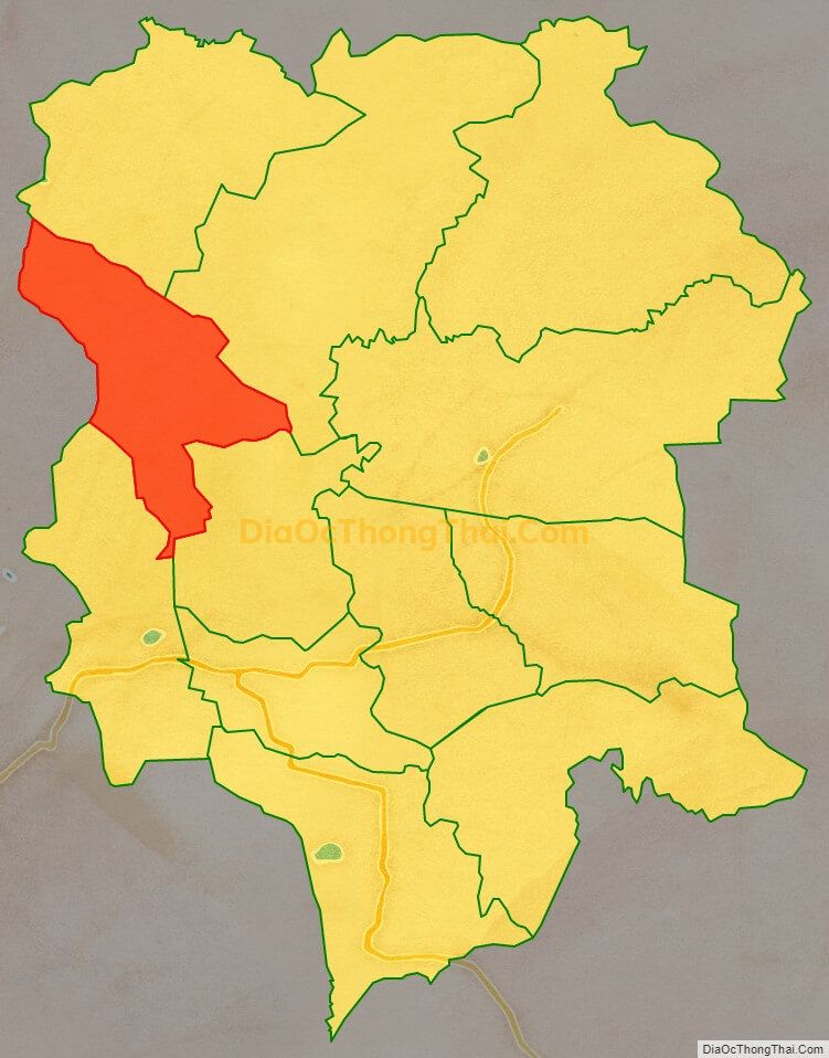 Bản đồ vị trí và địa giới hành chính Xã Ea Tóh, huyện Krông Năng