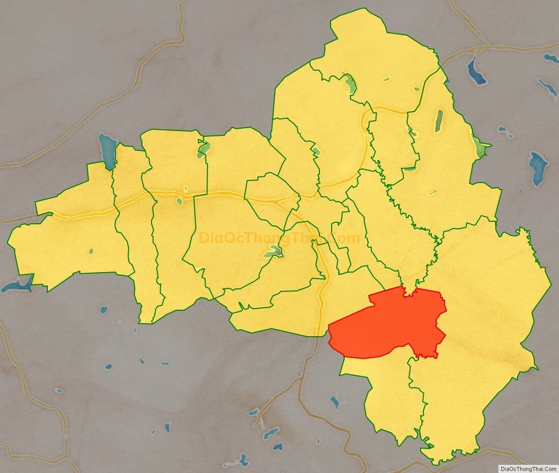 Bản đồ vị trí và địa giới hành chính Xã Ea Uy, huyện Krông Pắk