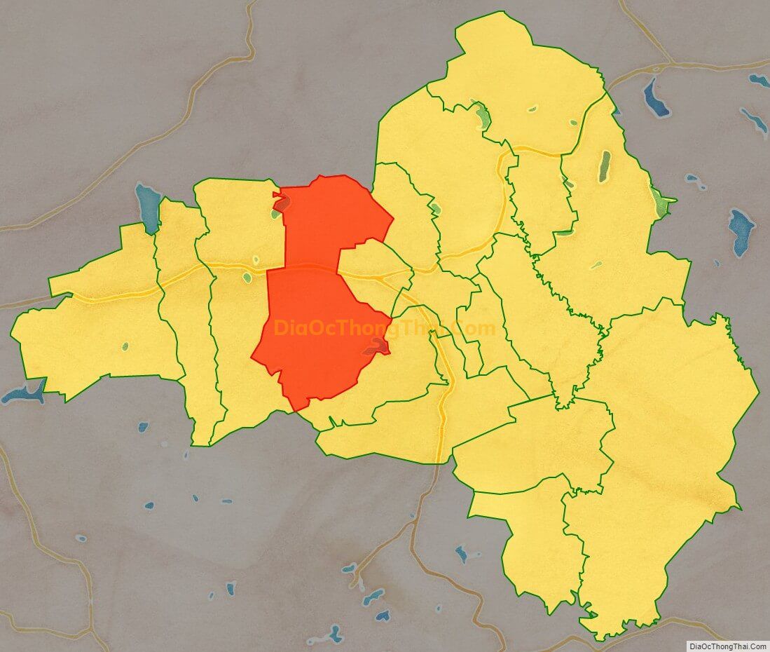 Bản đồ vị trí và địa giới hành chính Xã Ea Yông, huyện Krông Pắk