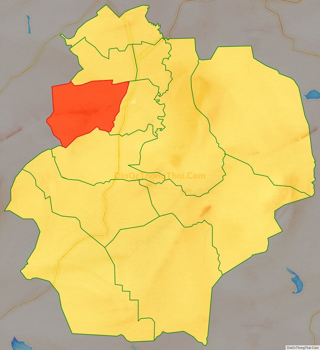 Bản đồ vị trí và địa giới hành chính Phường Đoàn Kết, thị xã Buôn Hồ