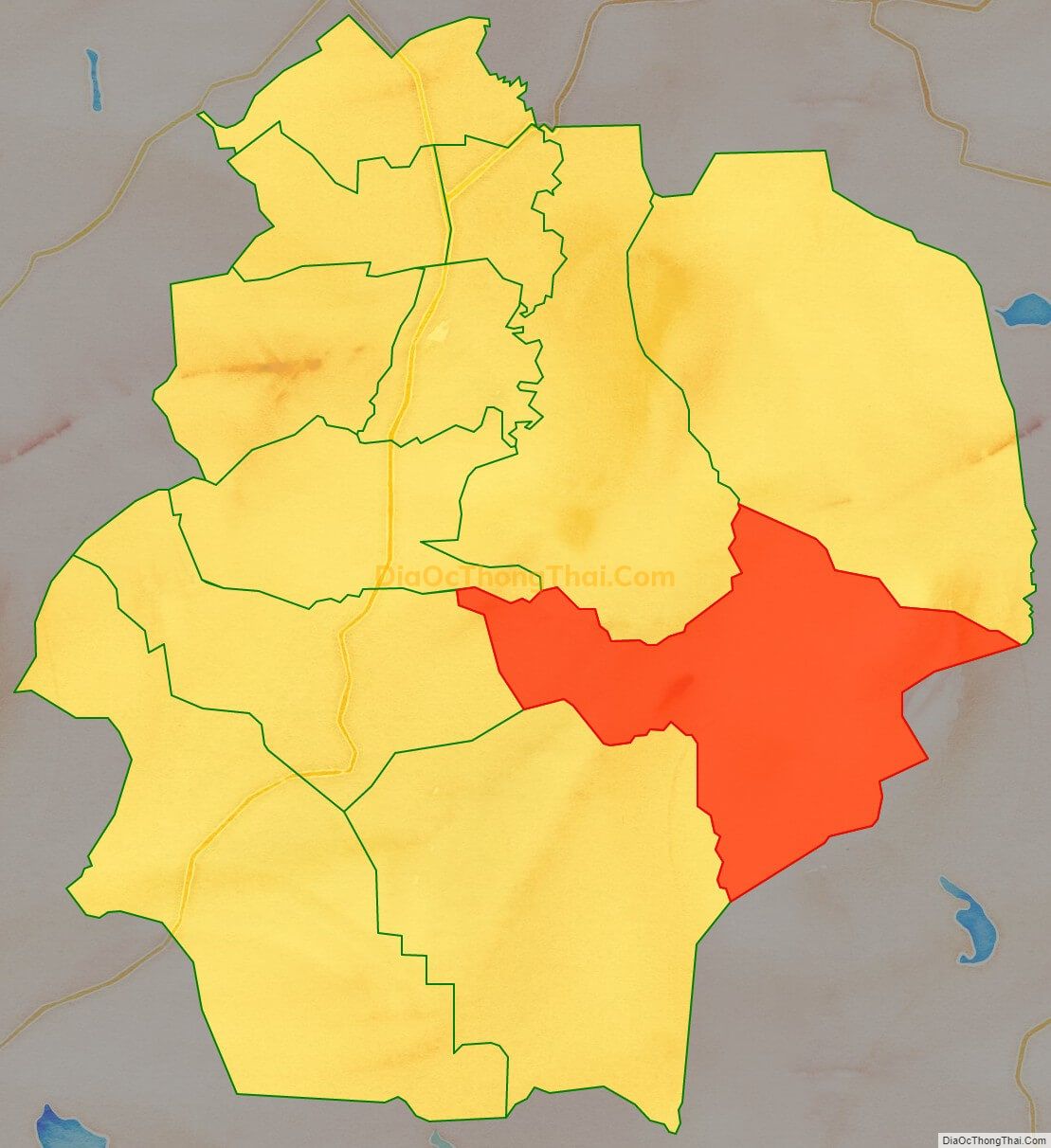 Bản đồ vị trí và địa giới hành chính Xã Ea Siên, thị xã Buôn Hồ